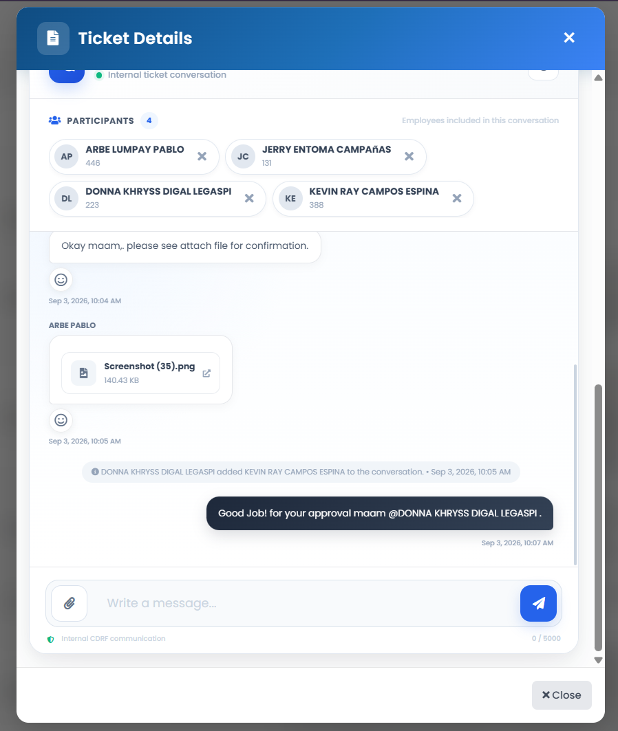CDRF Communication - Step 1