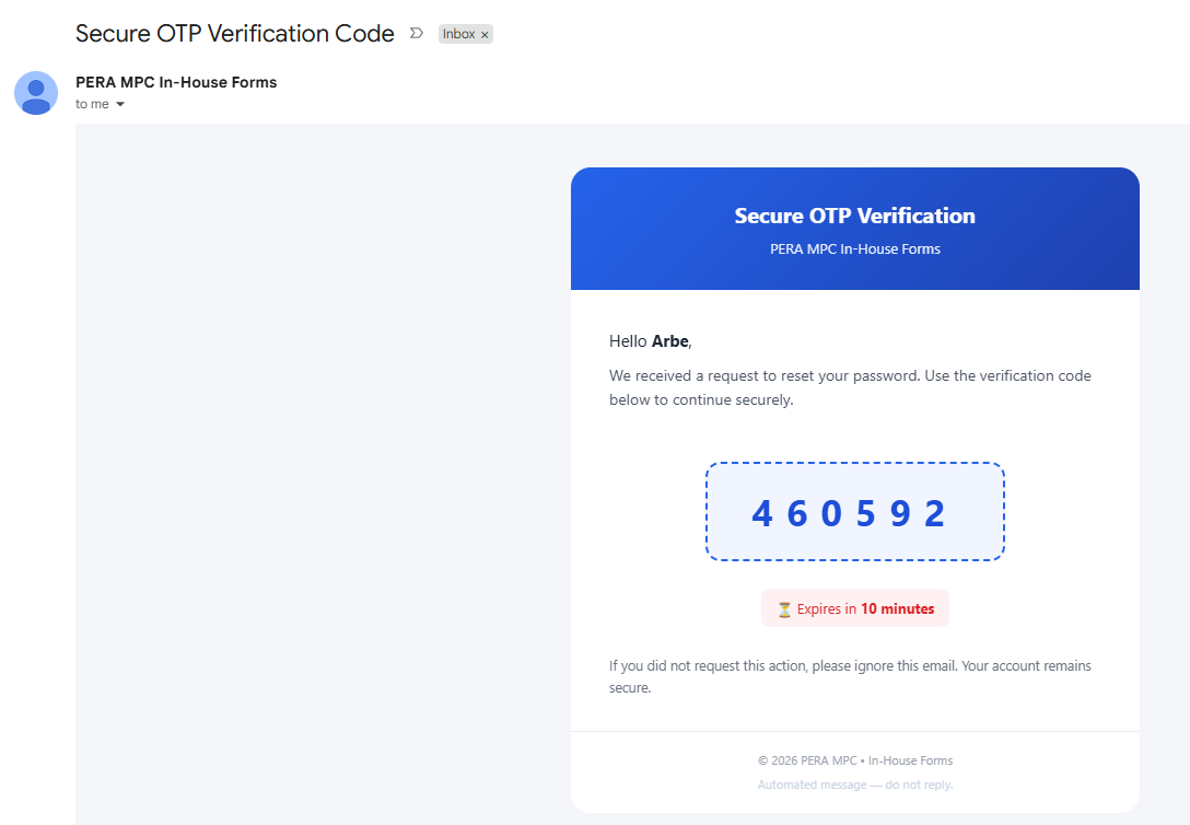 OTP Verification